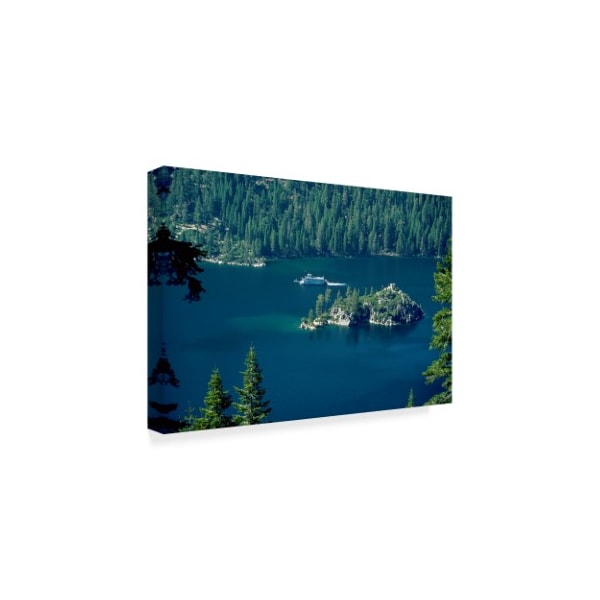 J.D. Mcfarlan 'Lake Tahoe Forest' Canvas Art,22x32